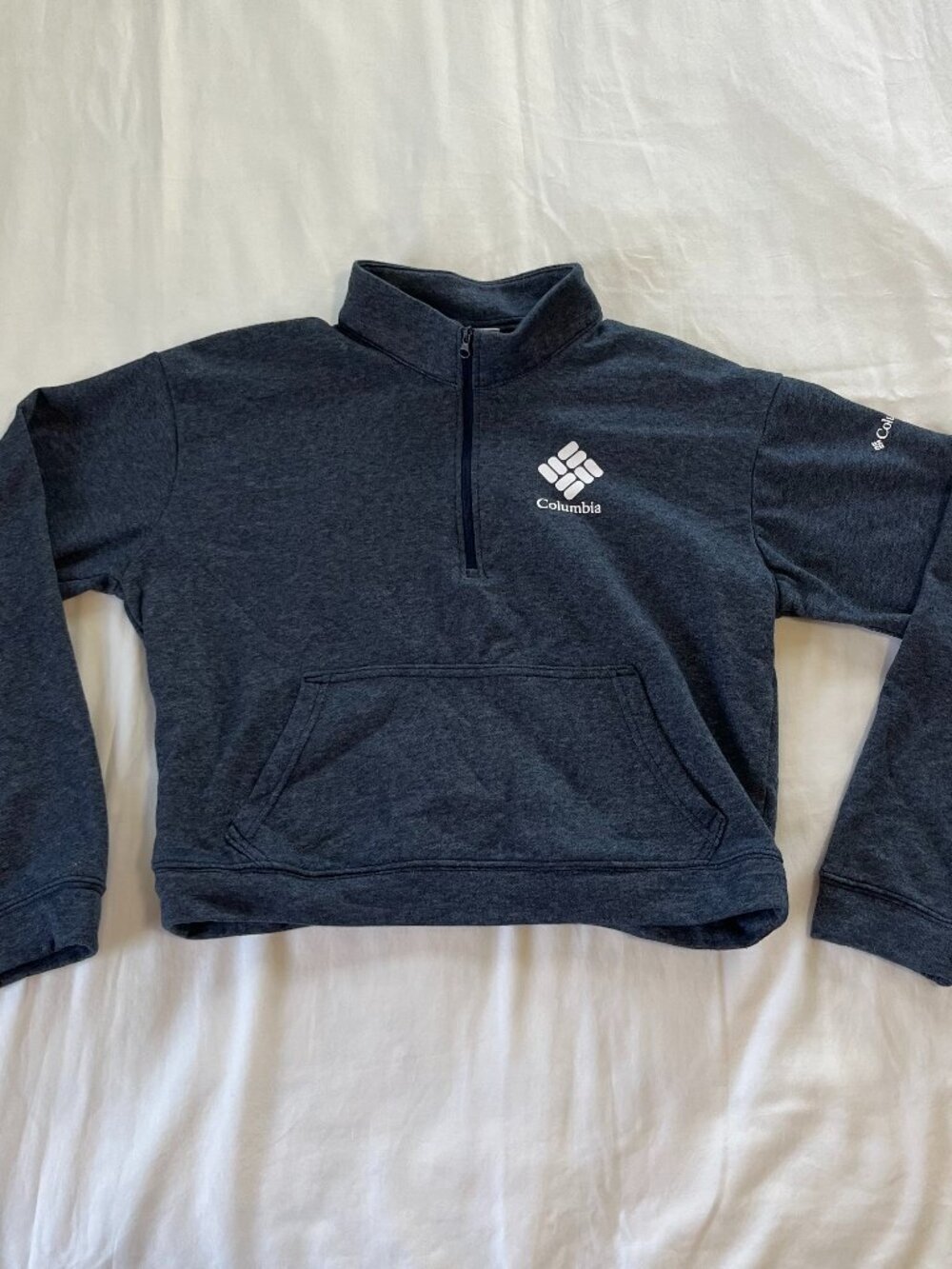 Columbia Women's Trek French Terry Cropped Half Zip